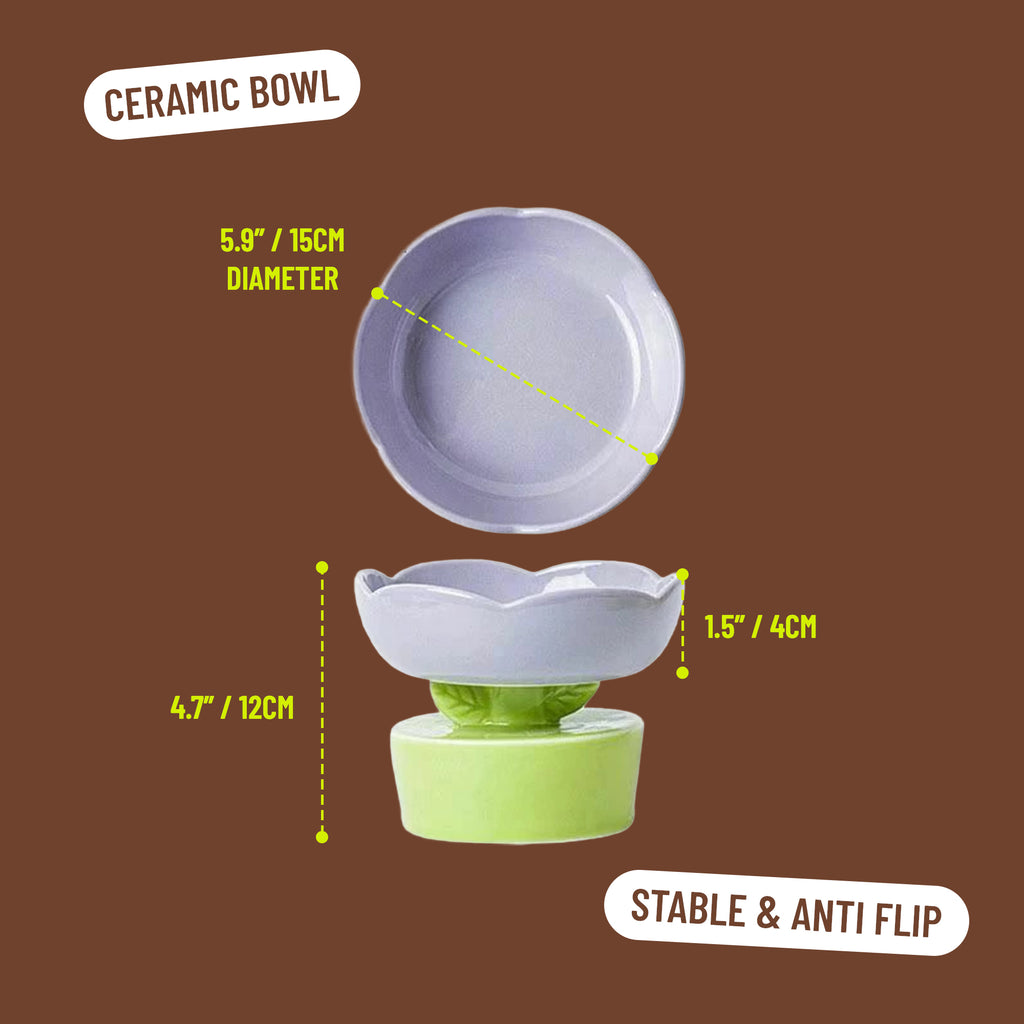 Elevated Bloom Ceramic Bowl