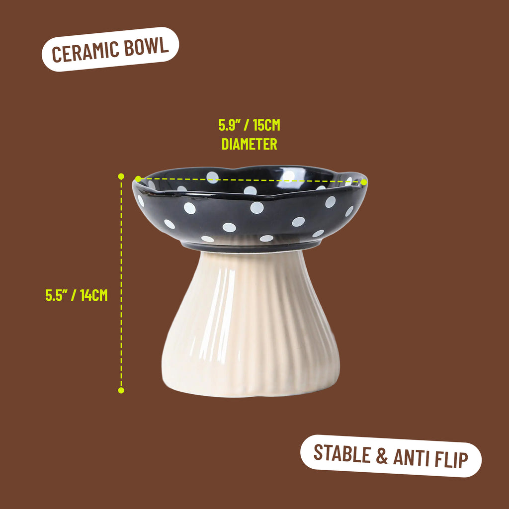 Elevated Mushroom Ceramic Bowl